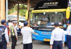 Polres Gresik Gandeng Dishub Gelar Ramcheck Armada Bus Jelang Nataru